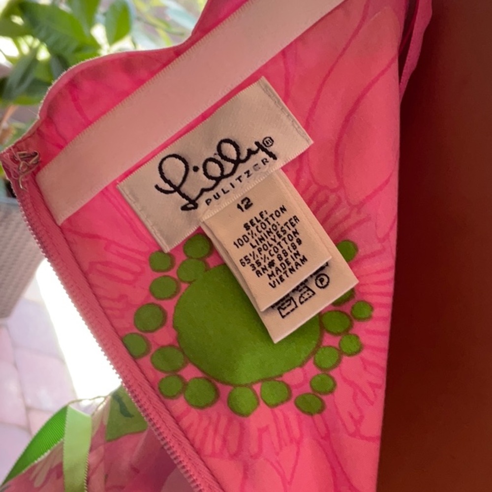 Lilly Pulitzer scallop edge strapless dress - Picture 3 of 3